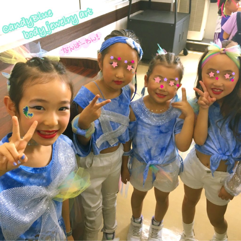 フェイスペイントで子供が大盛り上がり