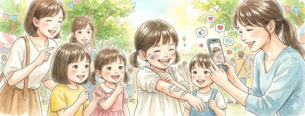 自分の娘がSNSで大人気